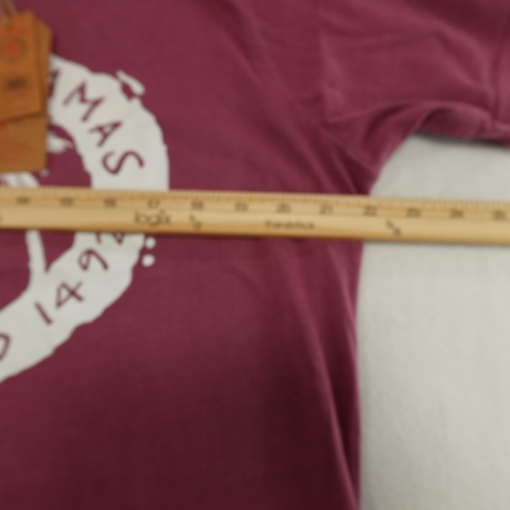 Nassau Bahamas Est. 1492 Adult Medium Maroon Sailing Graphic U.S. Vintage NEW - Picture 5 of 9